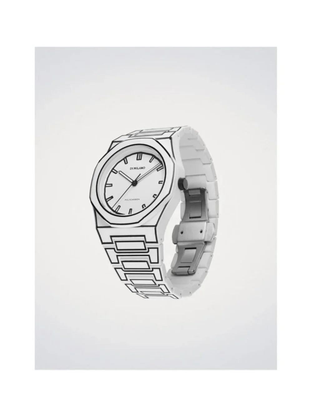 NWT D1 Milano Core Quartz White Dial Men's Watch